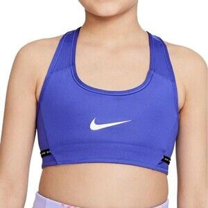 Nike Dri-FIT™ Swoosh Reversible Training Bra (Big Kids) Girls Size L